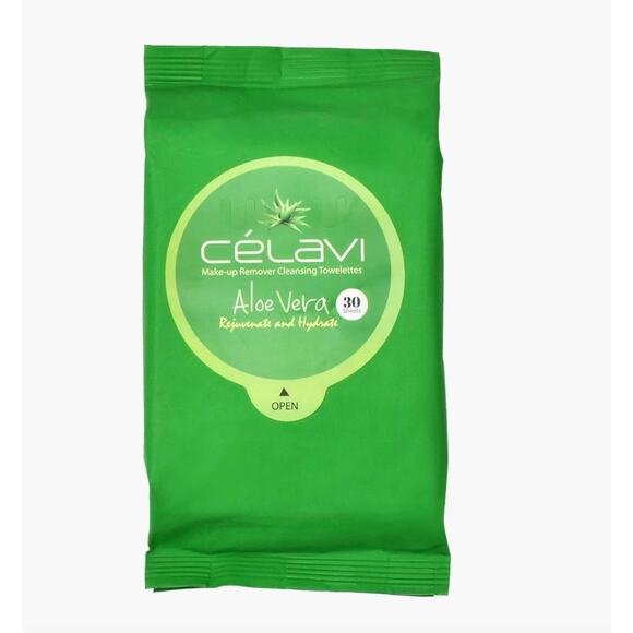 K-Care Celavi Makeup Remover Cleansing Wipes 30 pieces per pack*Aloe Vera*2 pack - Picture 1 of 1